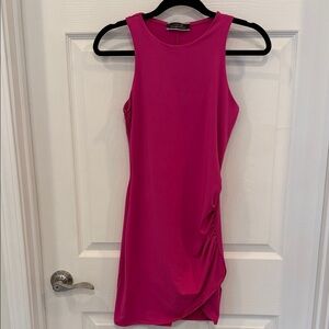 Blue Blush Fuchsia Mini Dress